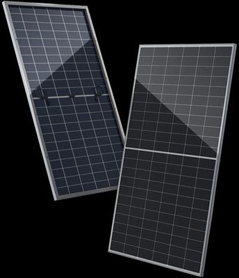 380 Watt 10,50A Panneaux solaires bifaciaux 380W Panneau solaire cadre noir
