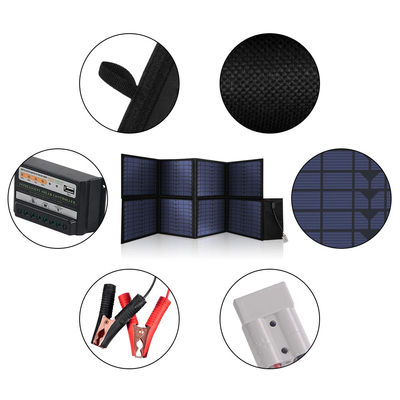 Panneaux solaires pliants monocristallins de 120W avec support parfait pour le camping en plein air