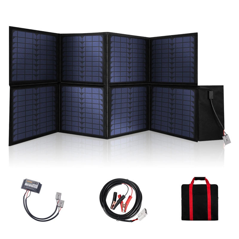 Panneaux solaires pliants monocristallins de 120W avec support parfait pour le camping en plein air
