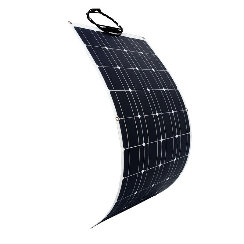 Légers et faciles à installer 100w 12v panneau solaire semi-flexible pour voiture bateaux